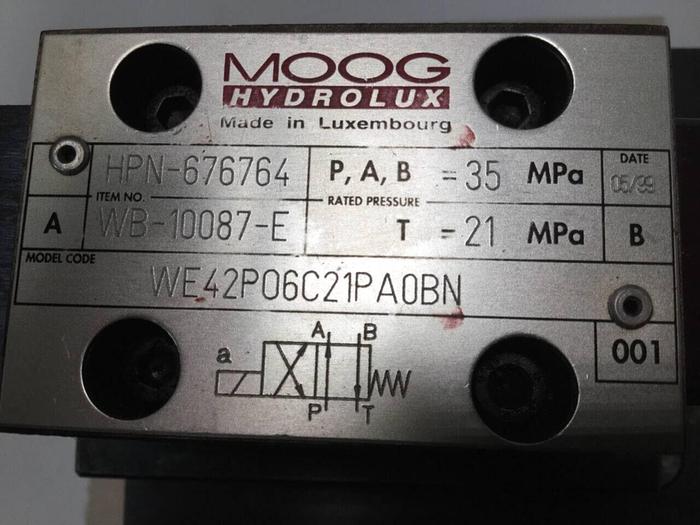 Used MOOG Valve CCE50A6RH1X10W3 #98322