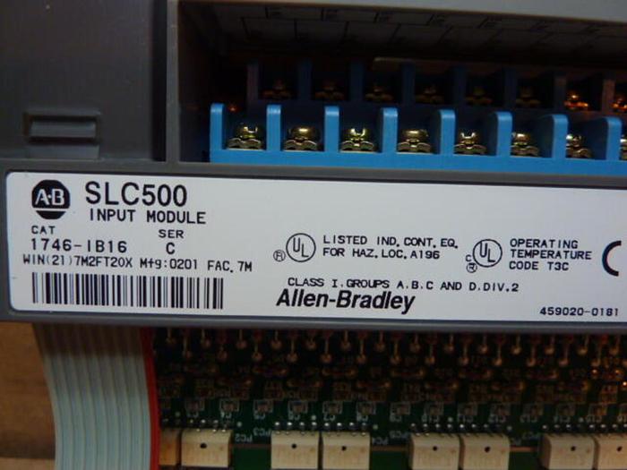 Used ALLEN BRADLEY Input Module 1746-IB16 SER C #5660 DNL SCRAPPED