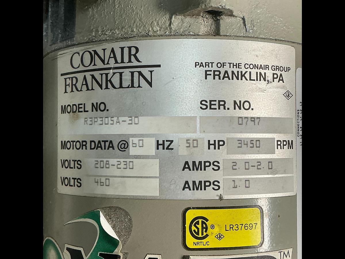 Used CONAIR FRANKLIN R3P305A-30