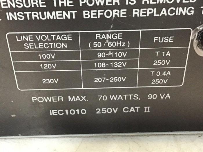 Used GW INSTEK Oscilloscope GOS-6112 #119525