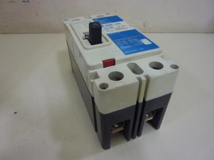Used WESTINGHOUSE 15 Amp Circuit Breaker EHD2015L #66586