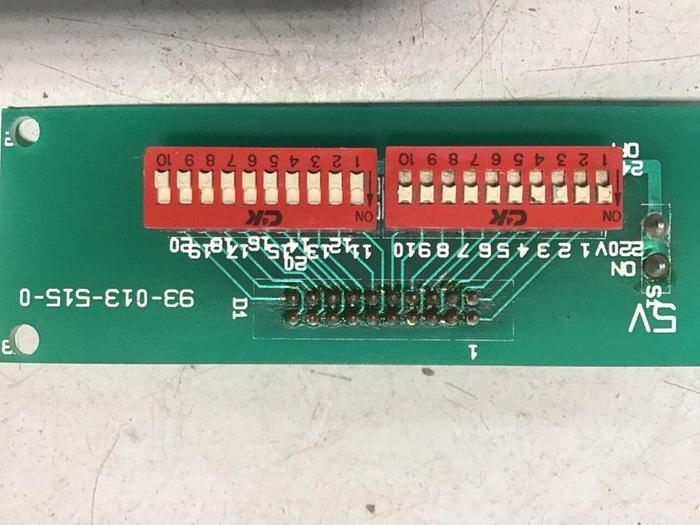 Used MOLD MASTER BackPlane Circuit Board 93-013-515-0 Used