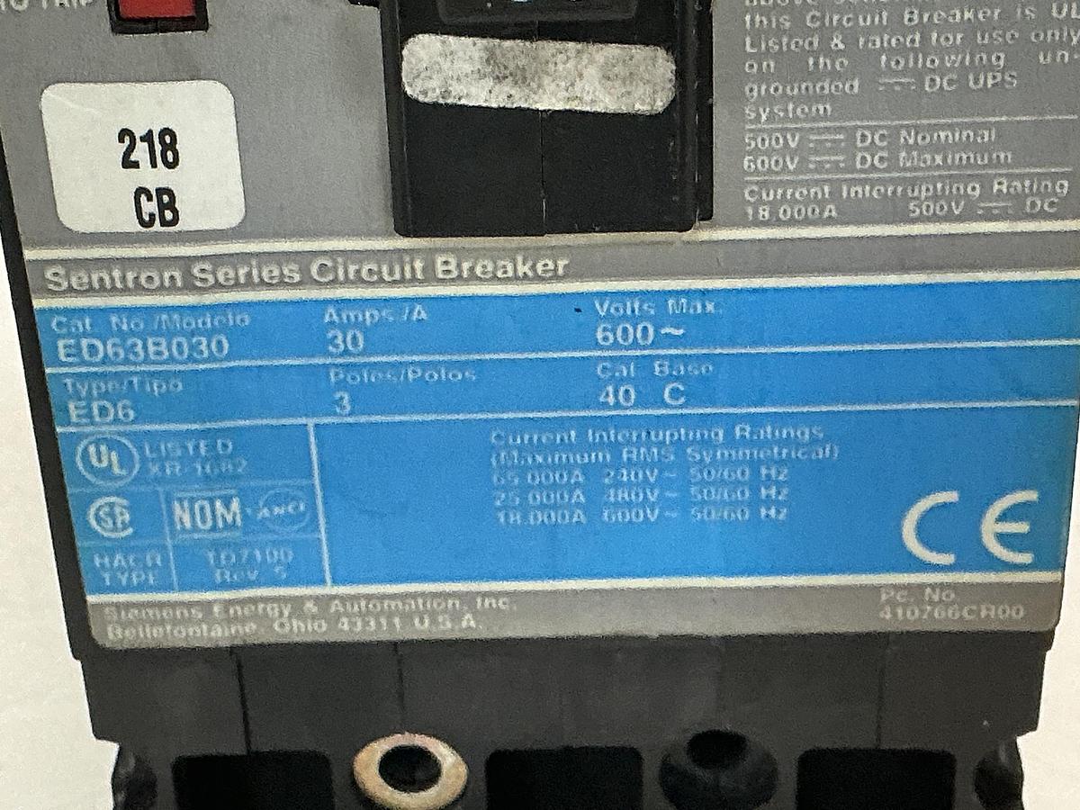 Used SIEMENS ED63B030