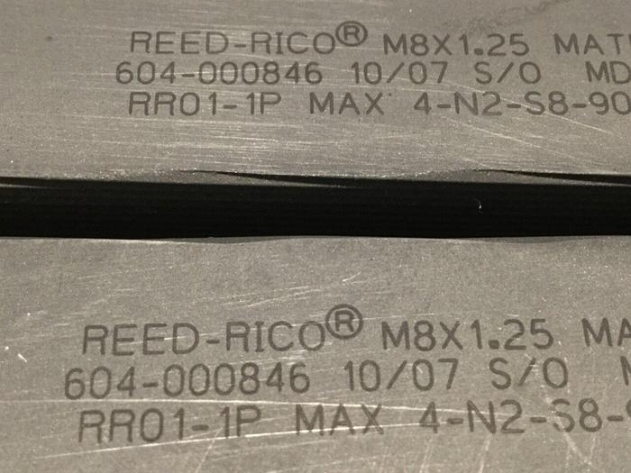 REED RICO Threading Dies 4-N2-S8-908 #110331