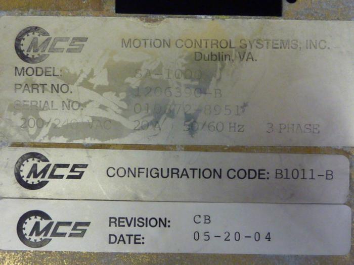 Used MCS Servo Amplifier SA-1000 Used