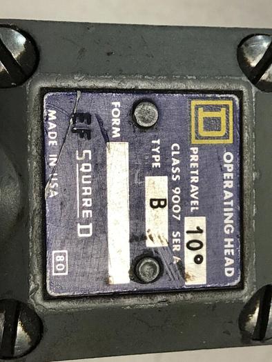 Used SQUARE D Limit Switch 9007-C54B #121679