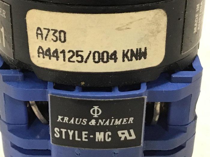 Used KRAUS & NAIMER Selector Switch CA11 #132503