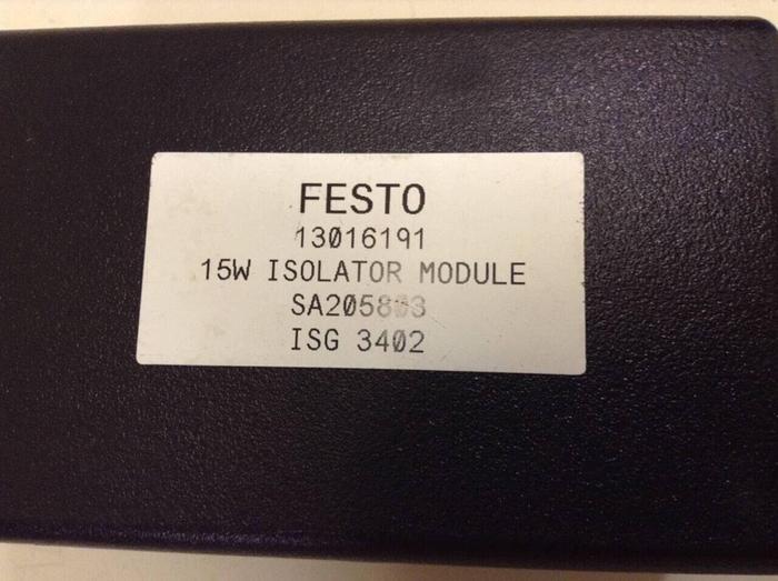Used FESTO 15W Isolator Module SA205803 #68457