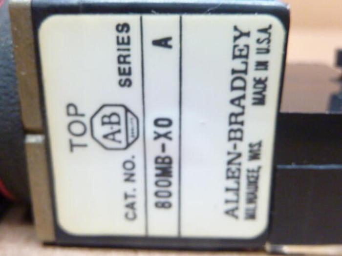Used ALLEN BRADLEY Push Button 800MB-X0 YELLOW #38147