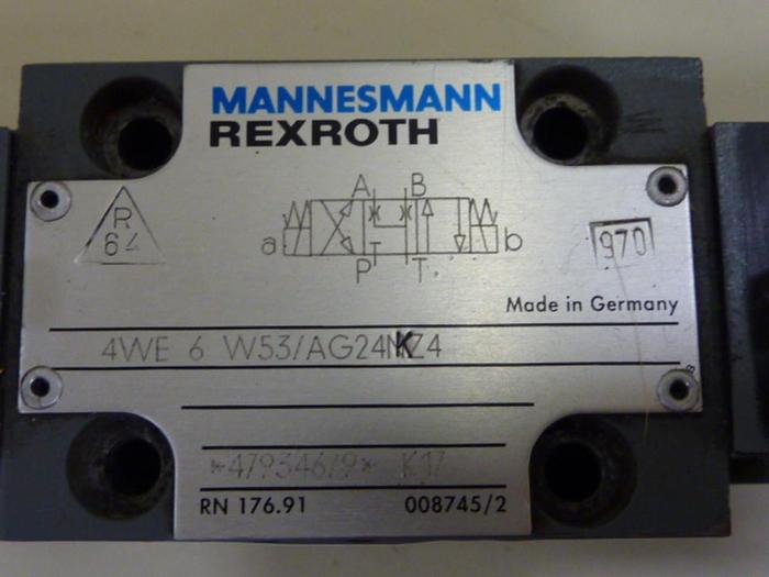 Used MANNESMANN REXROTH Valve 4WE6W53AG2NKZ4 #54152