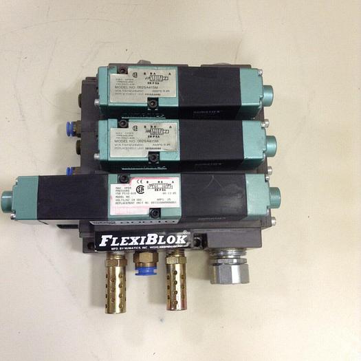 Used NUMATICS Control Block w/ Valves 082SS415M #80010