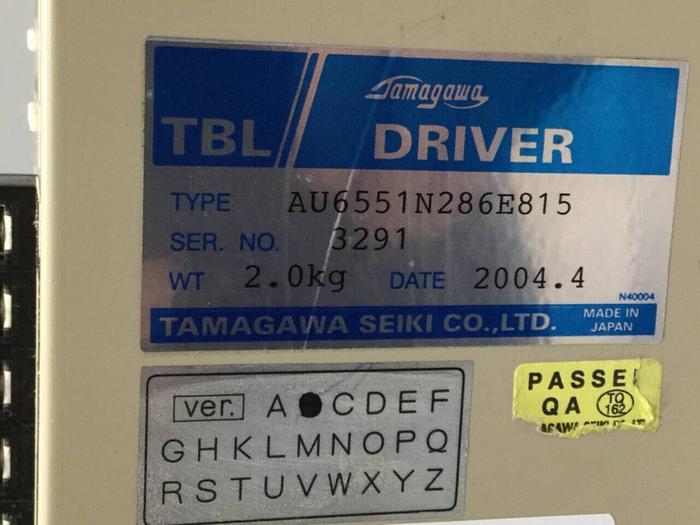 Used TAMAGAWA TBL Driver AU6551N286E815 Used