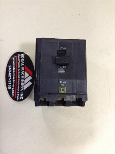 Used SQUARE D 20 Amp Circuit Breaker QOB320 #75804