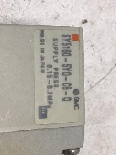 Used SMC Solenoid Valve SY5160-5Y0-C6-0 #124199