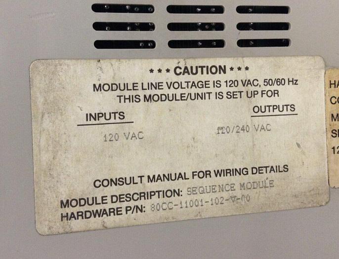 Used BARBER COLMAN Module 80CC-11001-102-V-00 #80104
