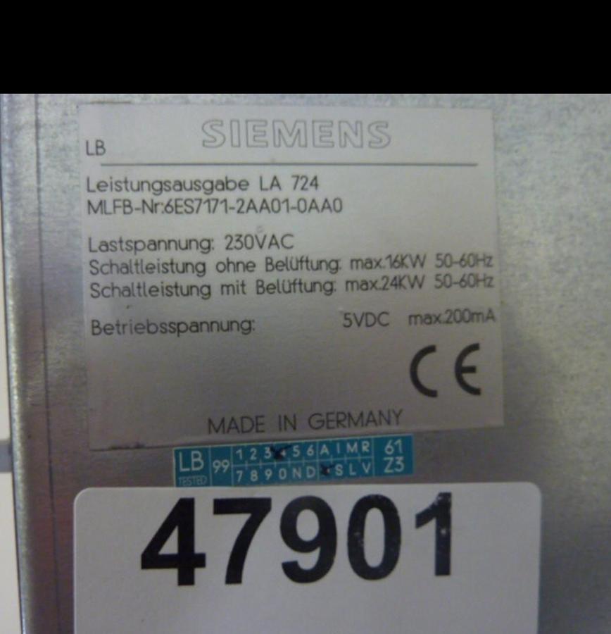 Used SIEMENS Heating Power Control 6ES7 171-2AA01-0AA0 USED