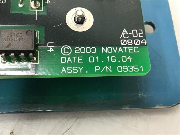 Used NOVATEC Circuit Board 09531 #118672
