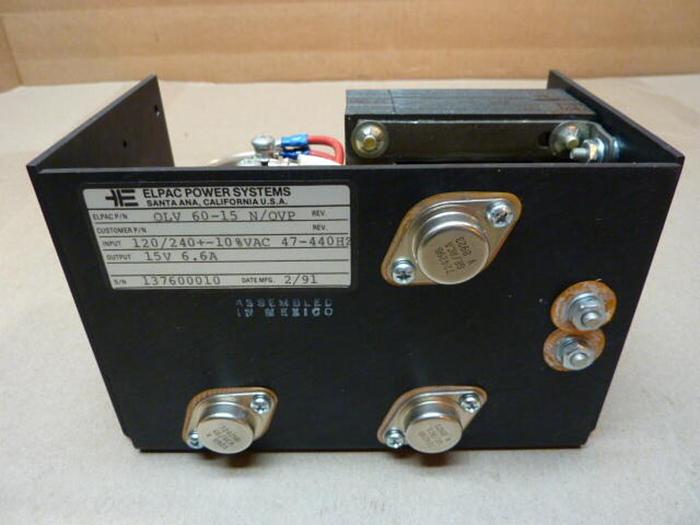 ELPAC Power Supply OLV 60-15 N/OVP #30265