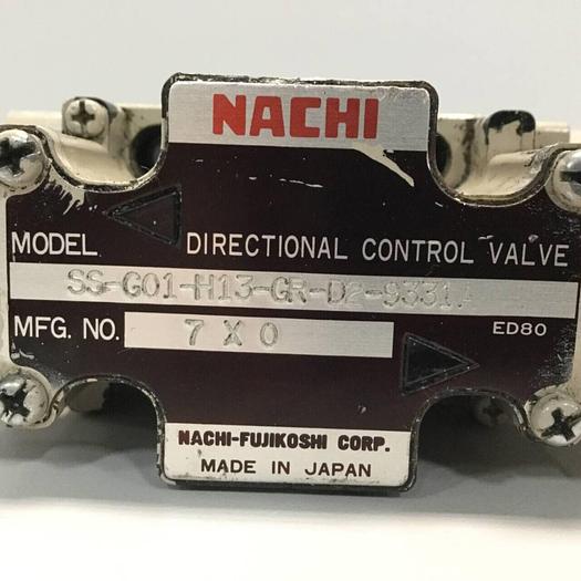 Used NACHI Directional Control Valve SS-G01-H13-GR-D2-9331A #91595