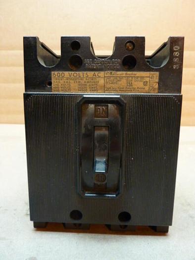 Used GOULD 15 Amp Circuit Breaker EF3-B015 #29489