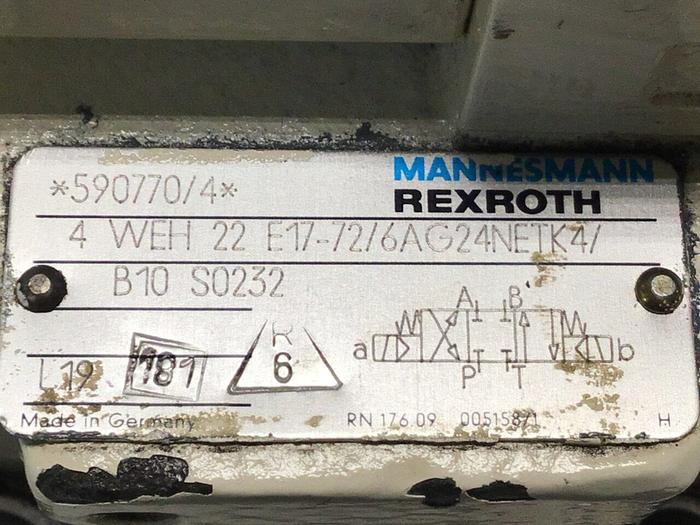 Used REXROTH Valve 4WE6J53/AG24NK4/B10 S0524 Used