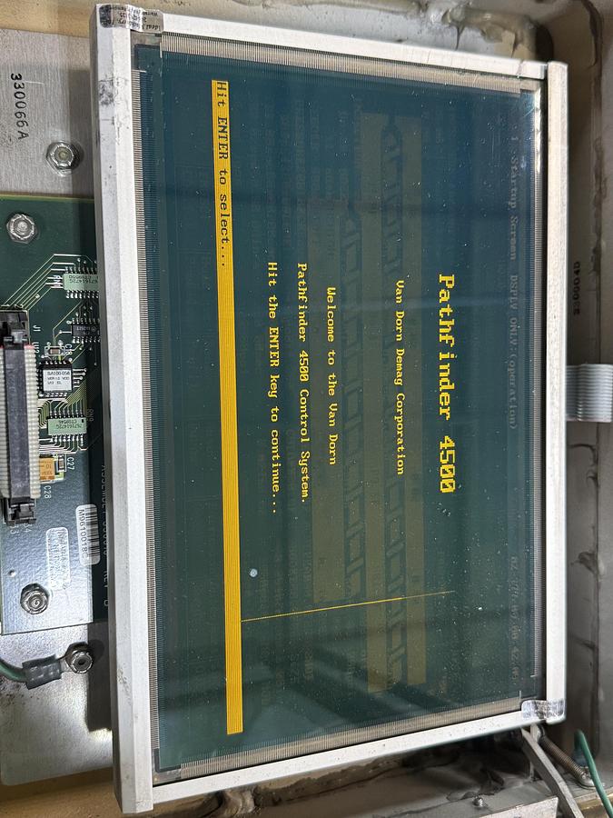 Used Needs Testing / VAN DORN DEMAG Pathfinder 4500 MONO Operator Interface USED
