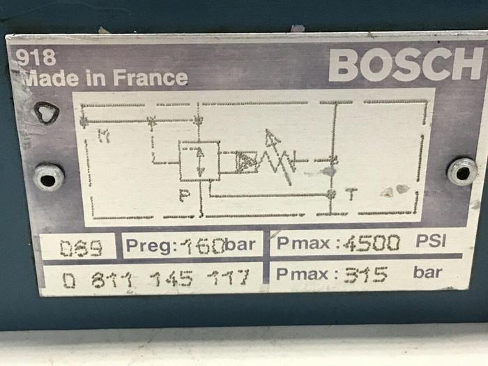 Used BOSCH Pressure Relief Valve 0 811 145 117 Used