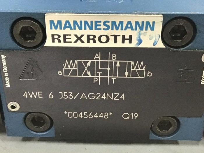 Used REXROTH Valve 4WE6J53/AG24NZ4 MANIFOLD #137663