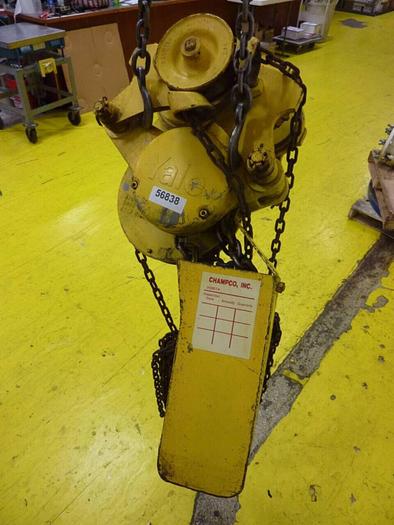 Used YALE HOISTS Trolley Chain Hoist D-190402 #56838