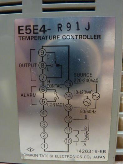 Used OMRON Temperature Control E5E4-R91J #27493