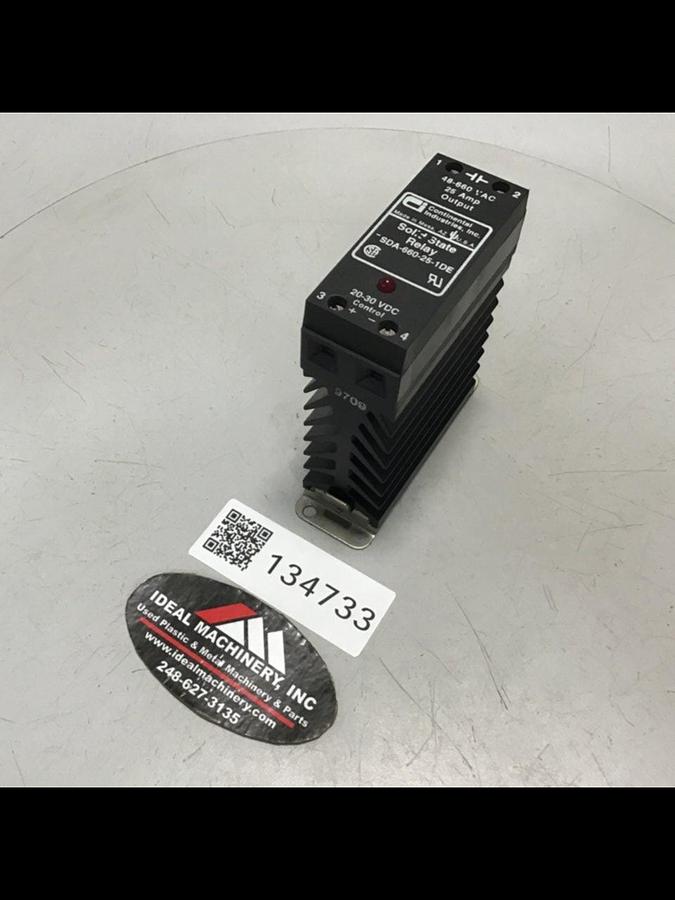 Used CONTINENTAL INDUSTRIES Solid State Relay RSDA-660-25-1DE Used