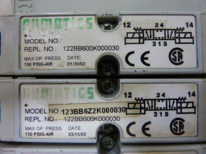 Used NUMATICS Manifold & Valves 239-1175 #52951