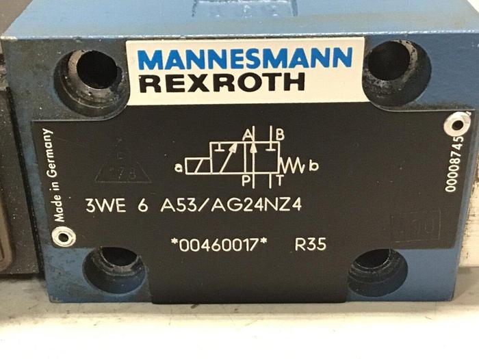 Used MANNESMANN REXROTH Valve 3WE6A53/AG24NZ4 Used #140416