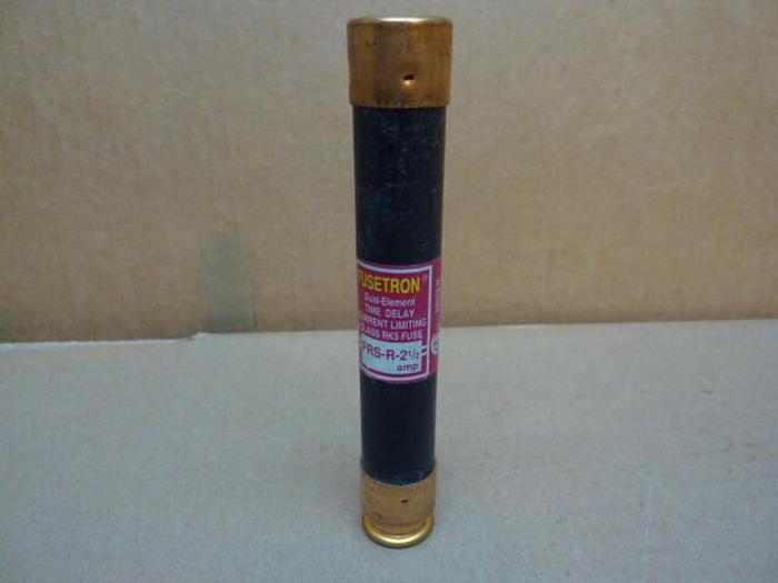 Used FUSETRON 2 1/2 Amp Fuse FRS-R-2-1/2 #33706