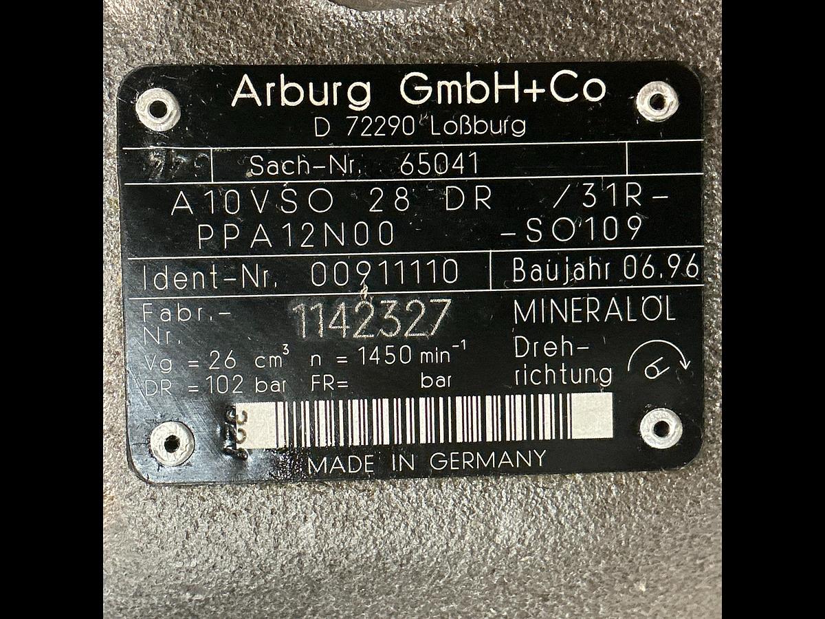 Used ARBURG A 10 V S O 28 DR / 31R-PP A 12N00-SO109