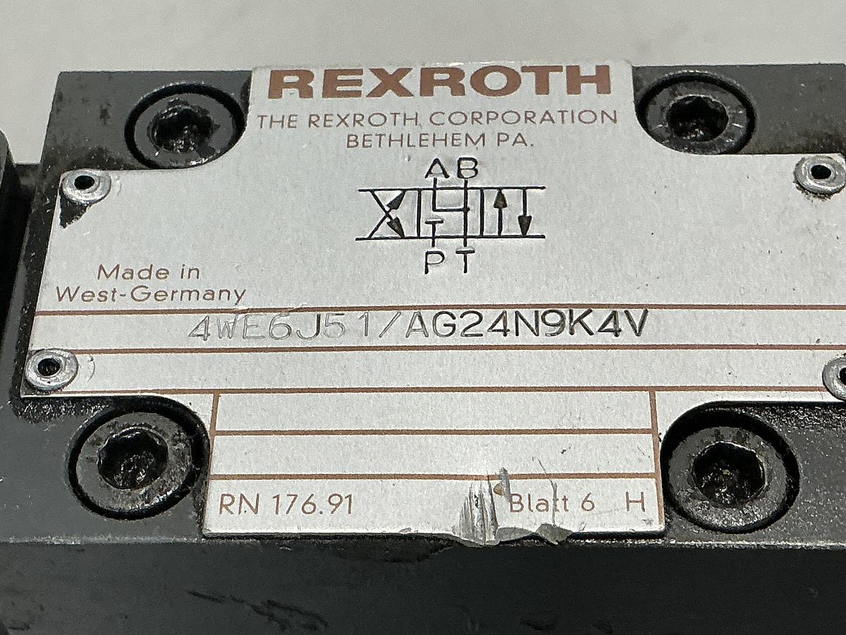 Used REXROTH 4WE6J51/AG24N9K4V