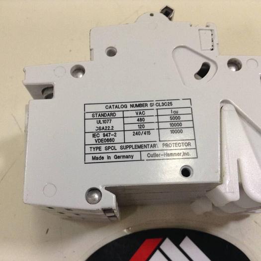 Used CUTLER HAMMER 25 Amp Circuit Breaker SPCL3C25 #75769