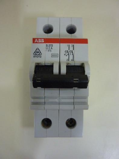 Used ABB 2 Amp Circuit Breaker S272-U2A #64555
