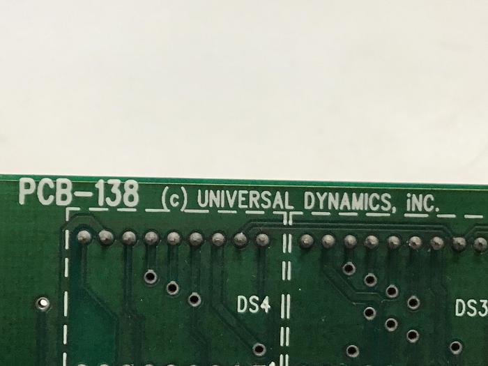 Used UNIVERSAL DYNAMICS PCB-138 Circuit Board Used #145652