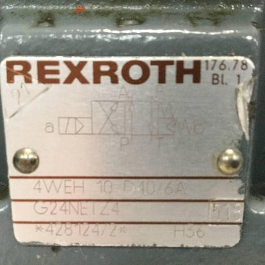 Used REXROTH Valve 4WEH10D406AG24NETZ4 Used