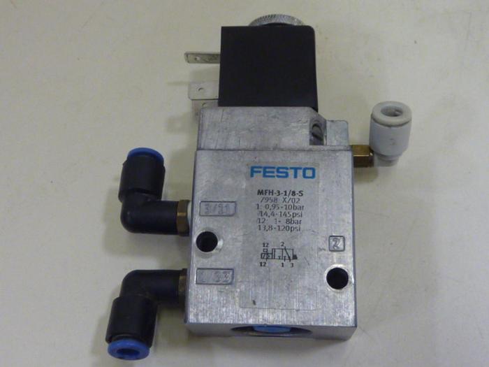Used FESTO Solenoid Valve MFH-3-1/8-S #64063