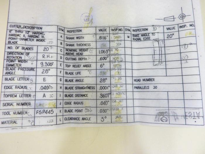 VESTA Blades FSP-445 #45189