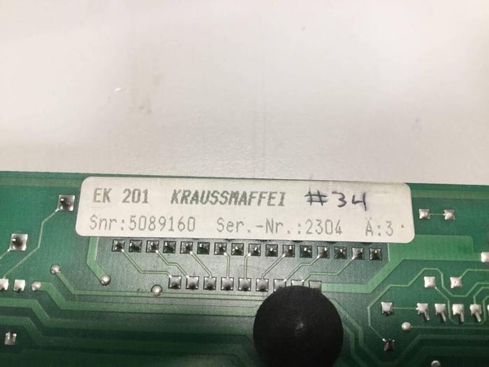 Used KRAUSS MAFFEI Circuit Board 5089160 EK 201 #93504