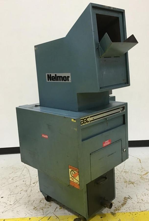 Used NELMOR 5 HP Grinder Granulator RG810M1 Used