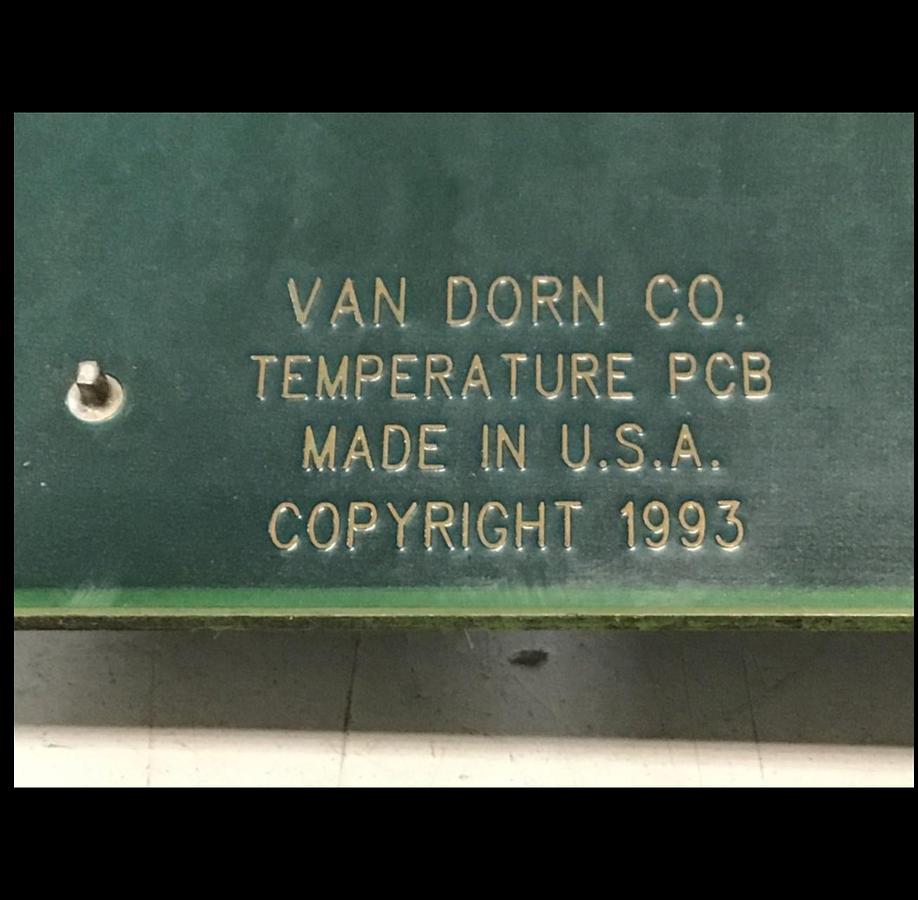Used VAN DORN Temperature Circuit Board PC330-021 330-021 Used