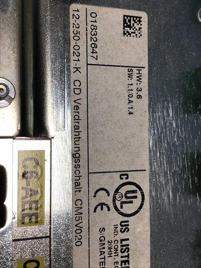 Used SIGMATEK Circuit Board CM5V020 12-250-021-K USED