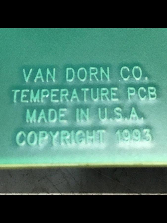 Used VAN DORN Temperature Circuit Board PC330-021 330-021 #143093