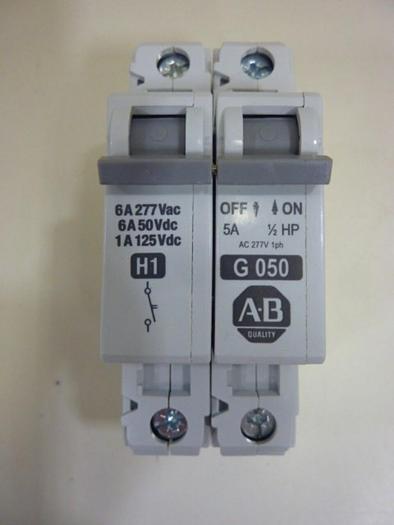 Used ALLEN BRADLEY 5 Amp Circuit Breaker 1492-CB1/G050 SER C #63803