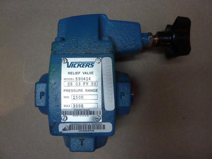 Used VICKERS Relief Valve CS 03 FV 50 #31850