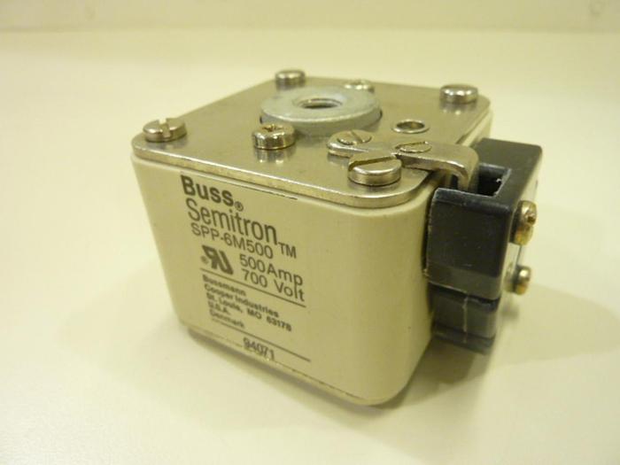 Used BUSS AUTOMATION 500 Amp Semiconductor Fuse SPP-6M500 #43068